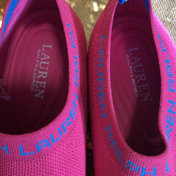 NWOB.. RL Poly slip on in pink - Picture 3 of 7